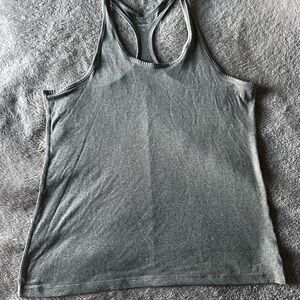 Nike Women's Heather Gray Dri-fit Racerback Tank